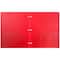 JAM Paper 3-Hole Heavy Duty Plastic Pocket Folder, 6ct.
